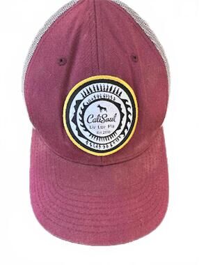 Cali Soul Trucker Hat Burgundy Mesh Snapback